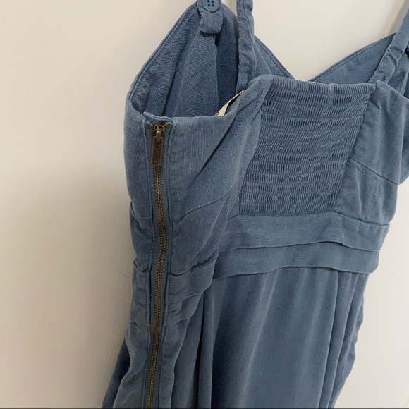 Aritzia Wilfred Converible Smocked Mini Dress Blue size 2 - Picture 6 of 16